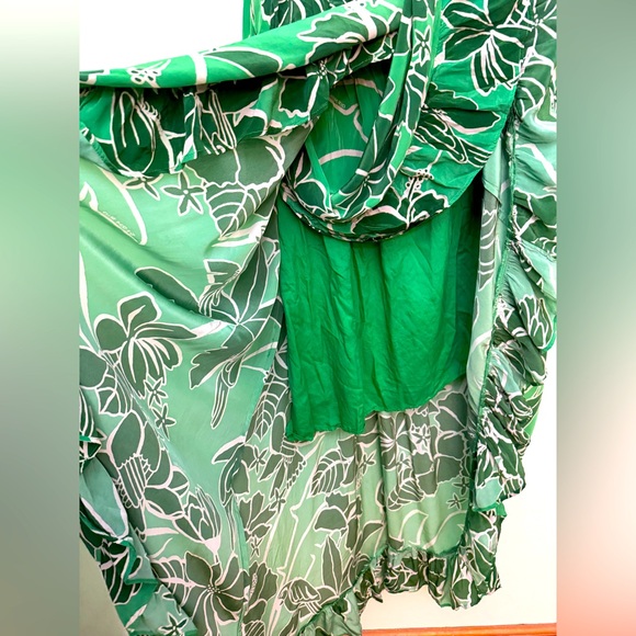 Farm Rio Anthropologie 3X one shoulder ruffle dress - Picture 8 of 13